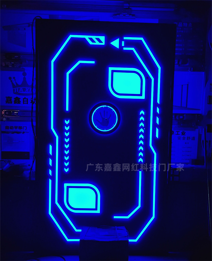 定制酒吧网红门 手掌触摸发光门