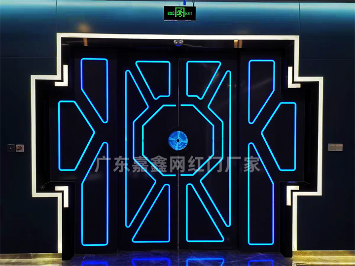 网红门 展厅掌纹灯光大门